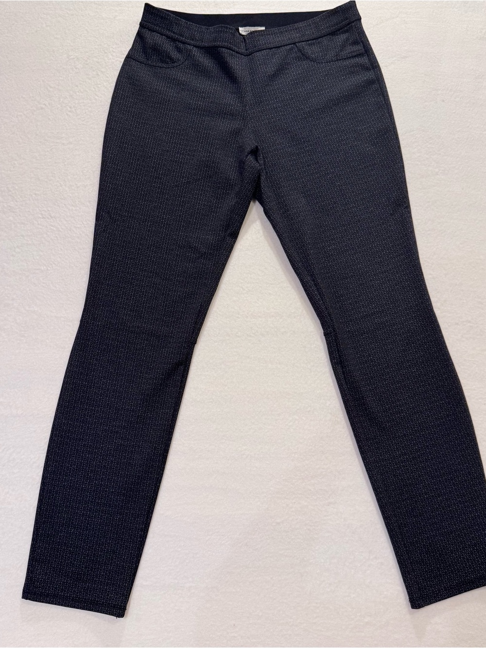 Max Studio Black Textured Ponte Leggings